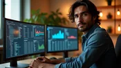 Desarrollador web y el tablero de m&eacute;tricas avanzadas