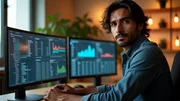 Desarrollador web y el tablero de m&eacute;tricas avanzadas