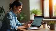 Especialista configurando una campaña de marketing en redes sociales
