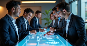 Equipo de trabajo clonado con inteligencia artificial