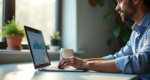 Analista de BI con tablero de control con KPIs