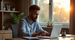 Analista de negocios digitales en reunion virtual