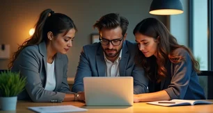Equipo de trabajo planificando la migraci&oacute;n de base de datos