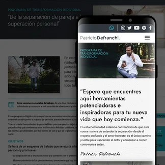 Caso de exito: patriciodefranchi.com.ar