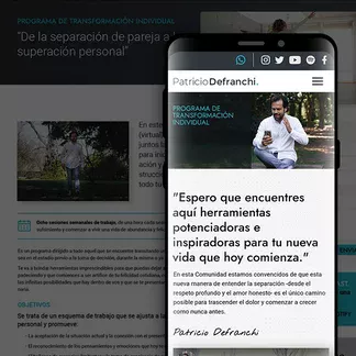 Caso de exito: patriciodefranchi.com.ar